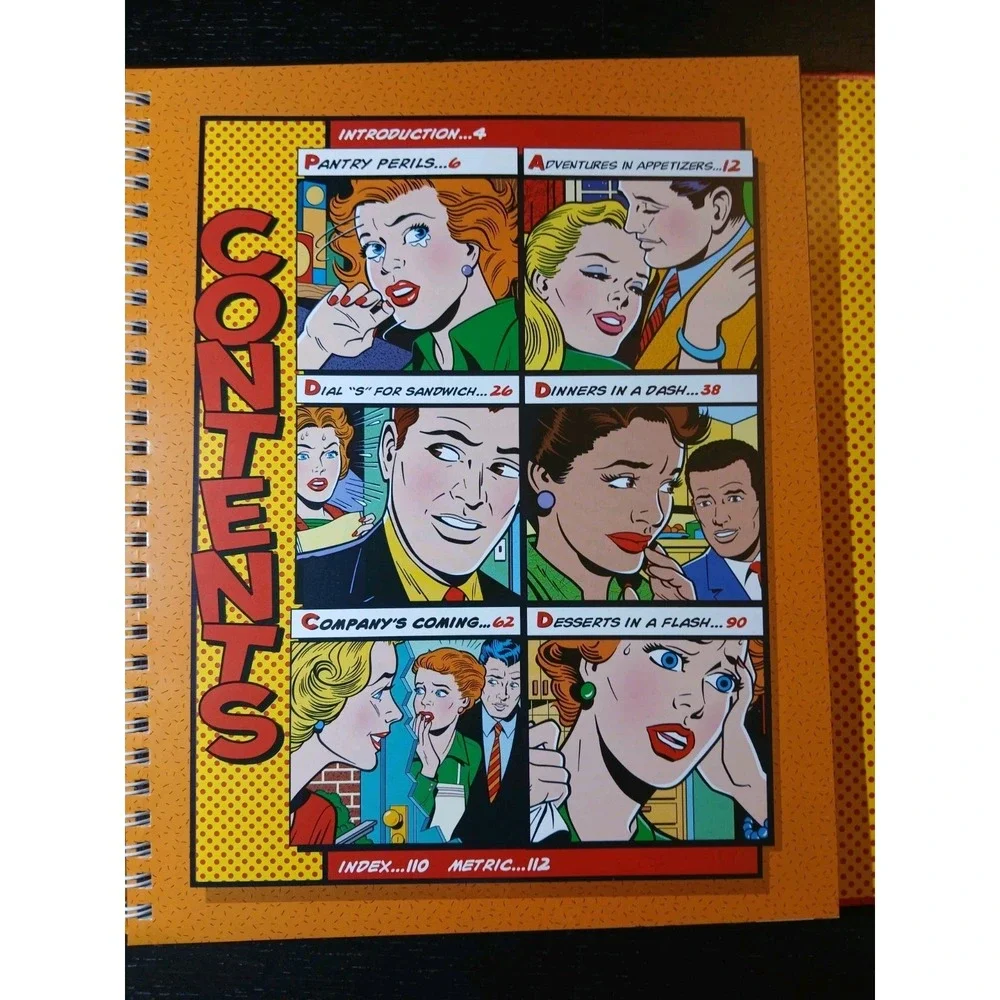RECIPES TO THE RESCUE - HARDBACK BOOK - 2000 Cooking, Kitchen,‎ Comic Book #B60